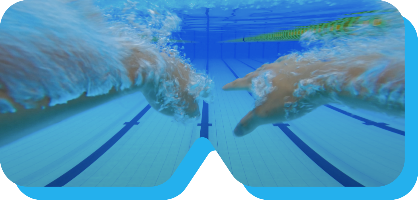 水泳<span>バタフライ</span>バーチャルイメージ